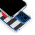 Black And White Striped Heart Moto G 5G (2024) Clear Case